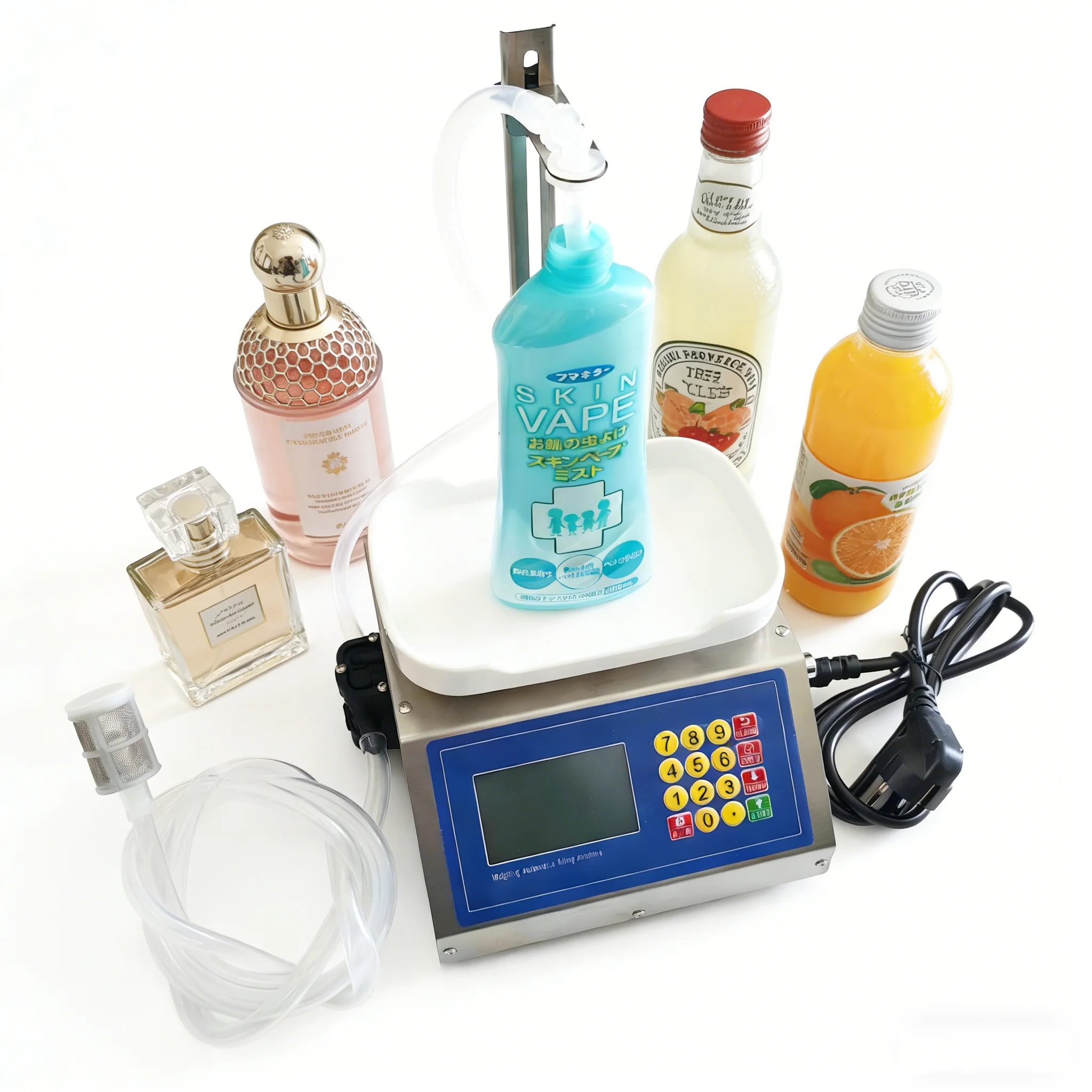 

3200ml/min Filling Machine With Scale Diaphragm Pump Liquid Water Filler Weighting Juice Fill Automatic Small Quantitative