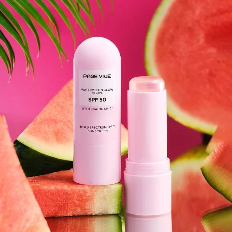 Watermelon Niacinamide Highlight Sunscreen Stick SPF50 – Moisturizing, Brightening Sunscreen