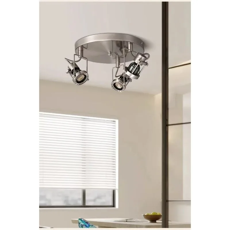 Creative Vintage Surface Mounted Metal LED Track Light Living Room Entryway Background Bar Restaurant Bedroom Balcony Decor New