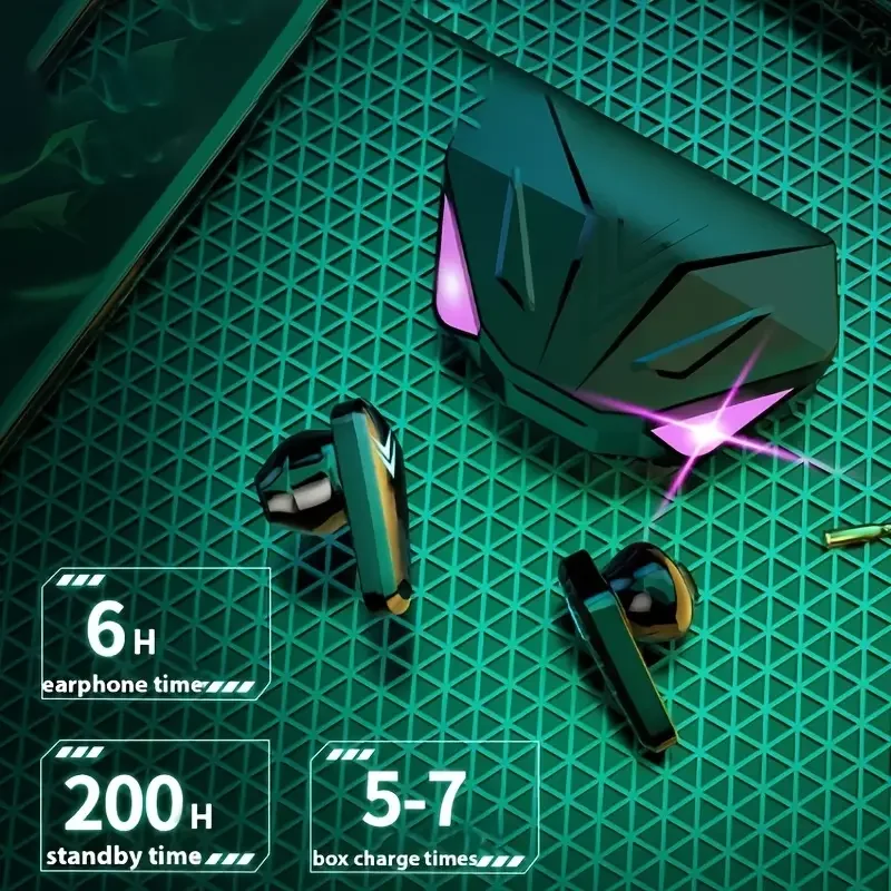 

TWS Bluetooth Headphones In-Ear Wireless Earphones in Ear Gaming Sport Headset Universal Waterproof Stereo Earbuds for Phone
