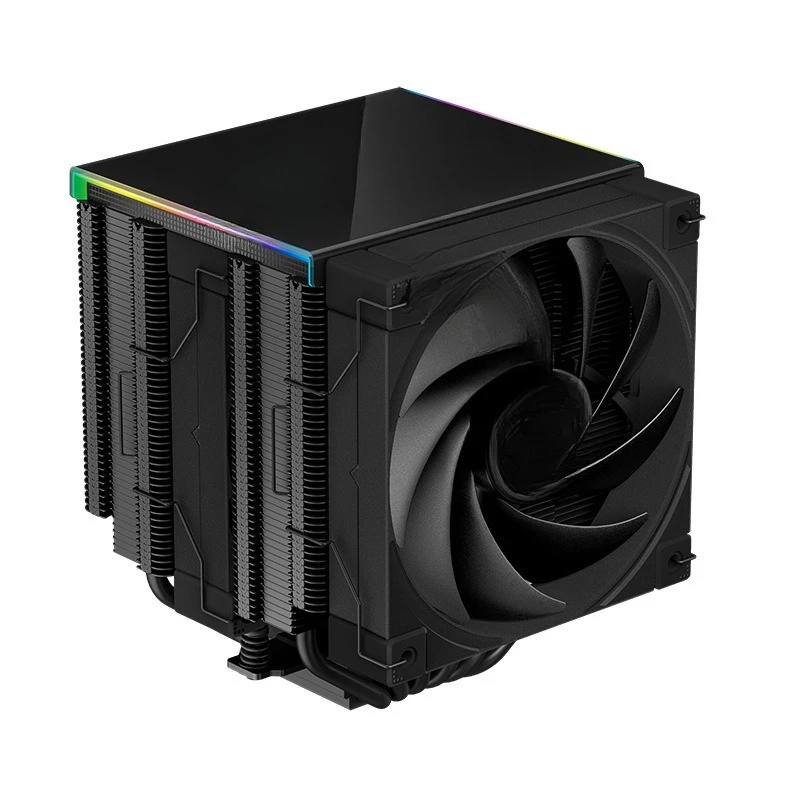 Chasis de computadora AK620 con pantalla digital, versión de doble torre, refrigeración por aire, advertencia de alta temperatura y monitorización, radiador.