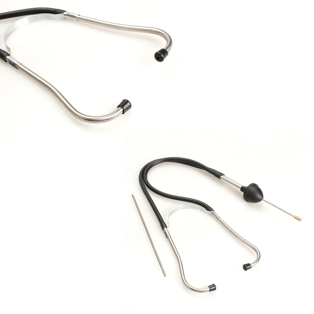 Dual-Probe Car Engine Stethoscope - Chromed-Steel Anti-shock Auto Diagnostic Repair Tool