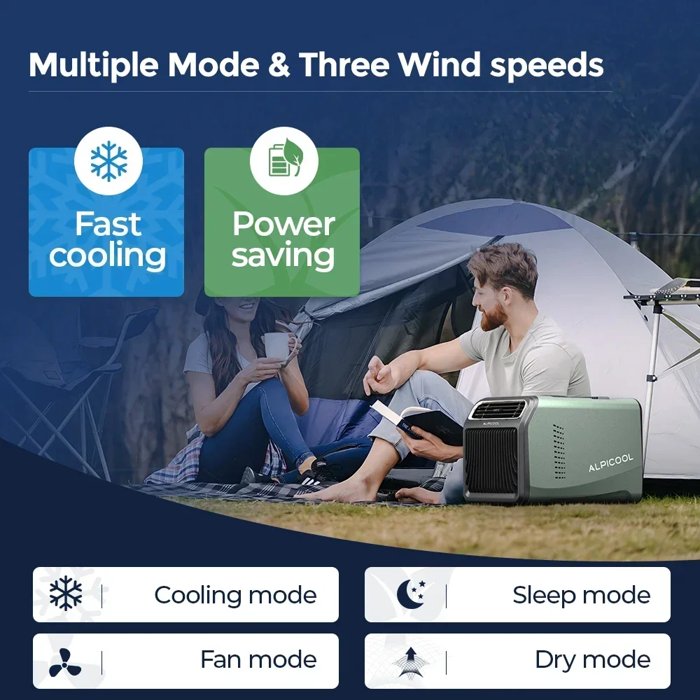 Mini Air Conditioner Mobile Compressor Portable Energy Saving Outdoor/Tent/RV Air Conditioner
