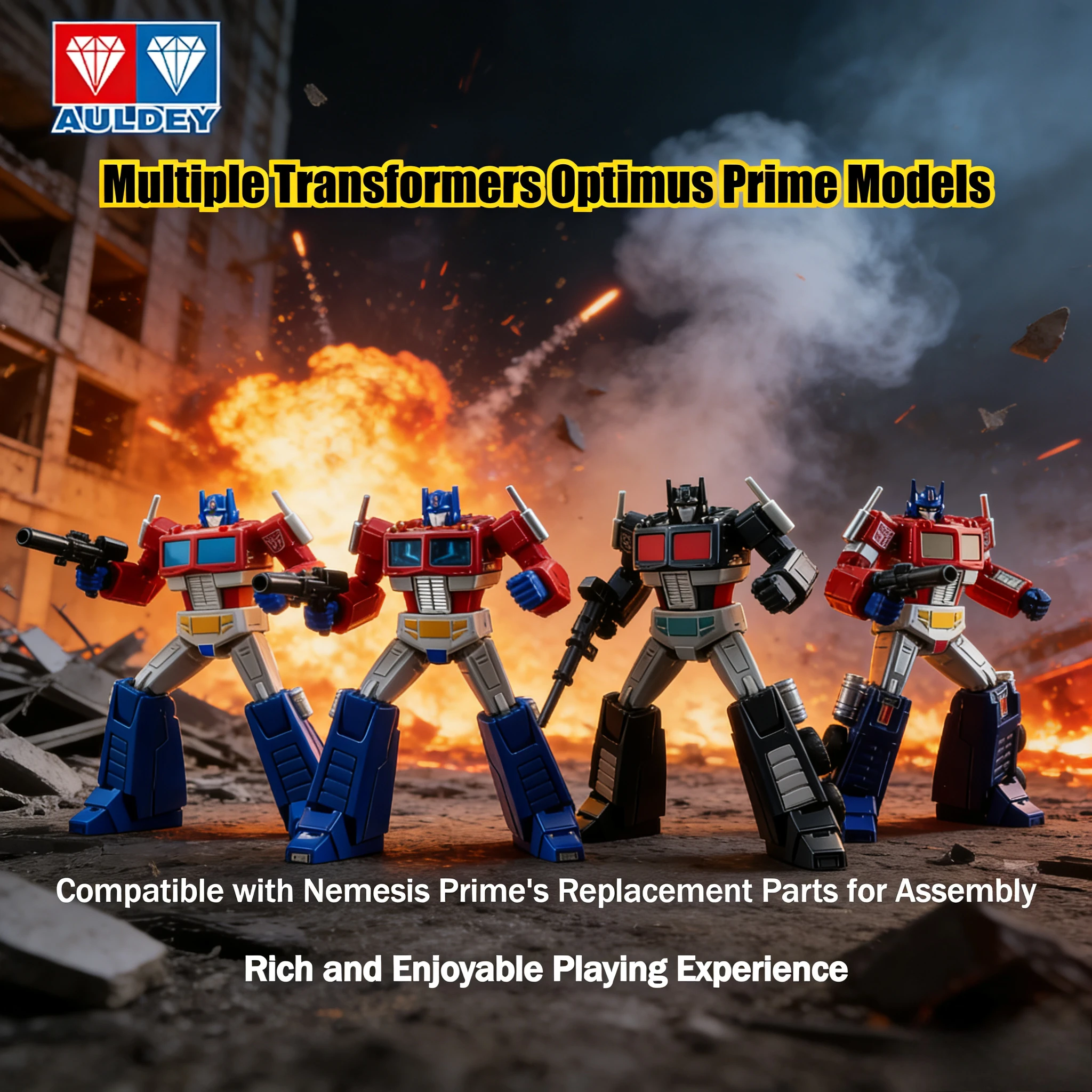 AULEDY トランスフォーマー コレクタブルフィギュア、可動アクションモデル、ミステリーブラインドボックス コレクタブルブラインドボックス 男の子への誕生日プレゼント