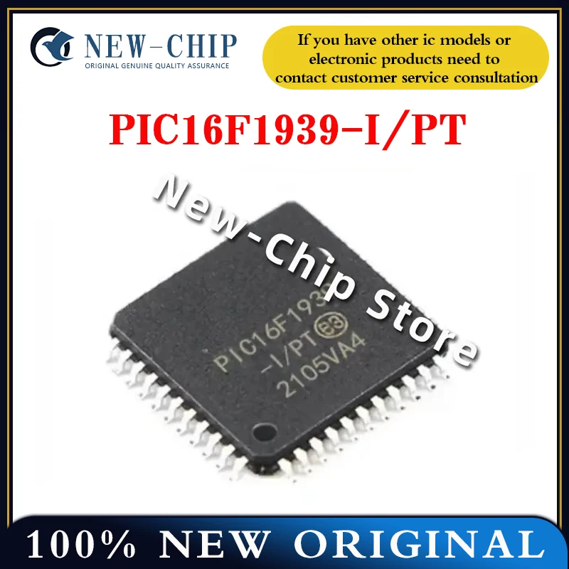 2PCS-50PCS/LOT PIC16F1939-I/PT PIC16F1939 TQFP44  New Original