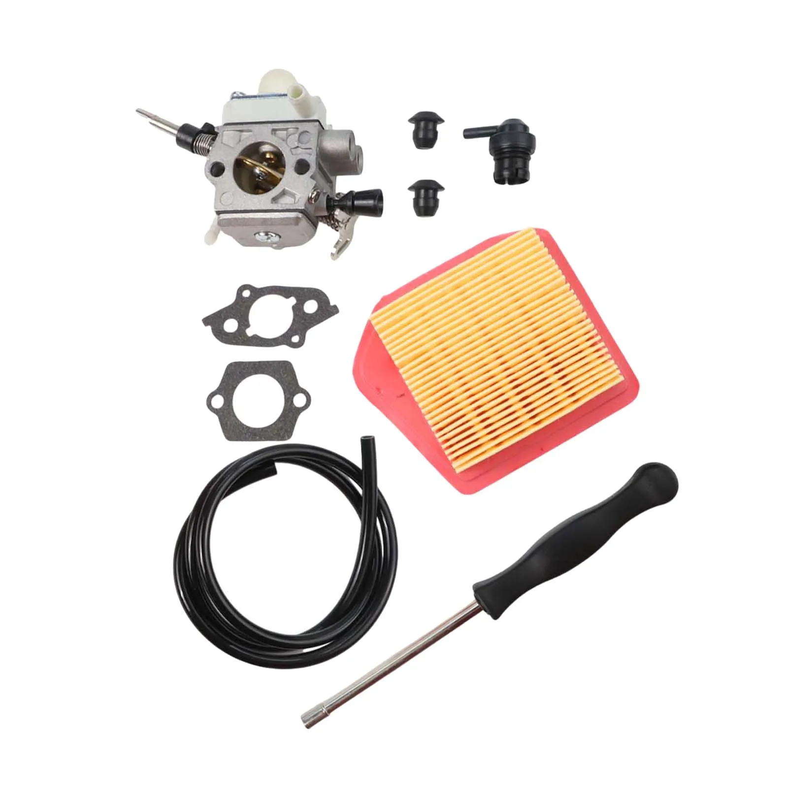 

Professional Carburetor Kit for FS240 Featuring Air Filter Spark Oil Filter Gaskets for Quick and Easy Installation