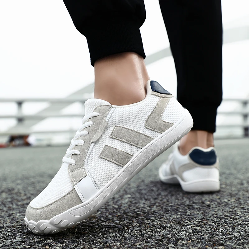 

Мужская прогулочная обувь широкого кроя, летние лоферы на плоской подошве с дышащей сеткой, легкая удобная повседневная обувь с широким носком для мужчин