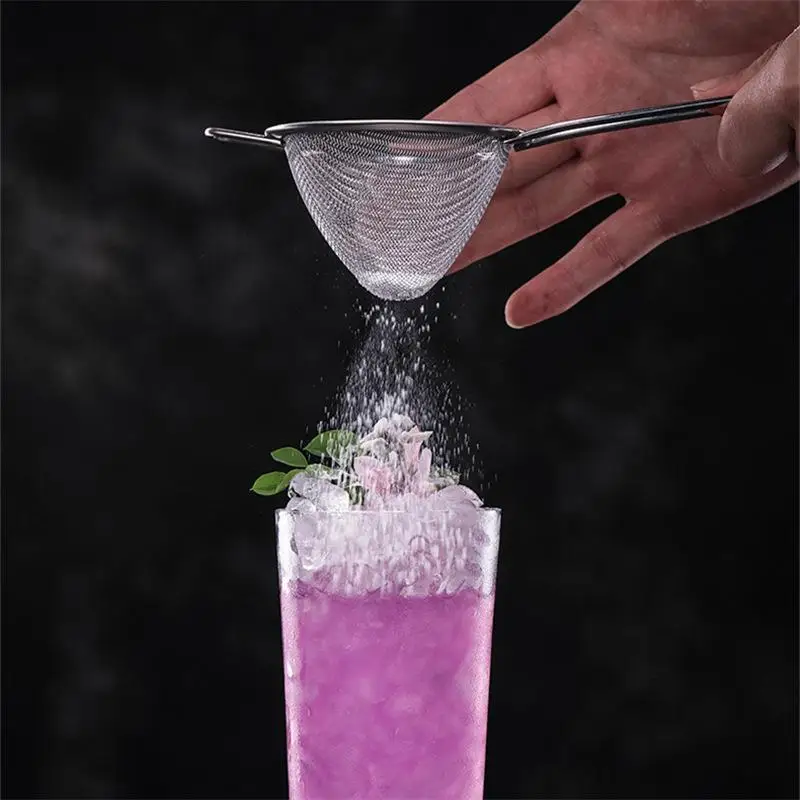 New 1pc Conical Cocktail Sieve Great For Removing Bits From Juice Strainer Cocktail Strainer Bar Strainer Eid Al-Adha Mubarak
