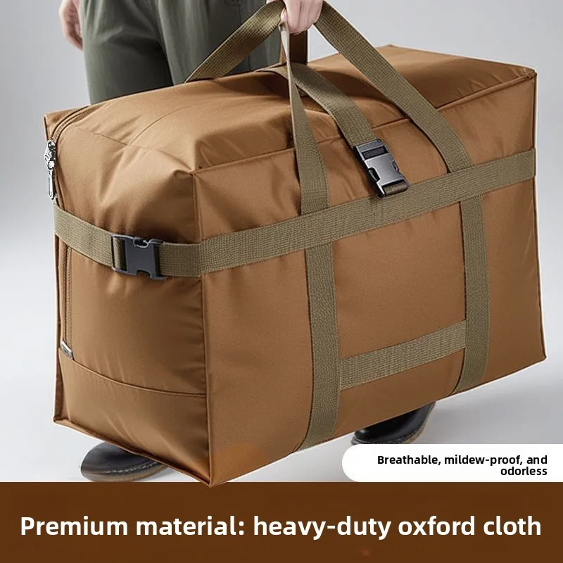 Oxford Cloth Storage Bag, Thickened Large Capacity, Moving Packing Bag, Clothes, Blankets, Sorting, Checked Luggage Storage Bag
