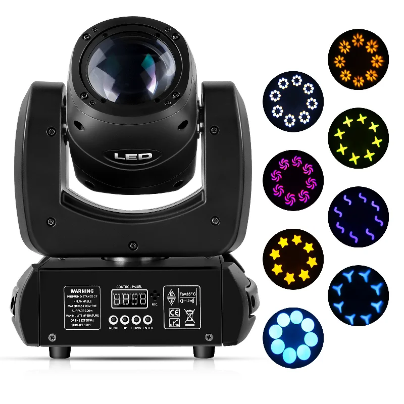 Imagem -04 - Spot Led Beam Moving Head Light Stage Show Disco dj Festa Clube Bar Dmx 512 100w