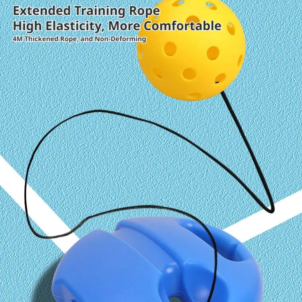 Pickleball-Solo-Trainingsgerät mit Rückprallball, elastischem Seil und stabiler Wasserbefüllbarer Basis für Anfänger zum Üben – Detail 18