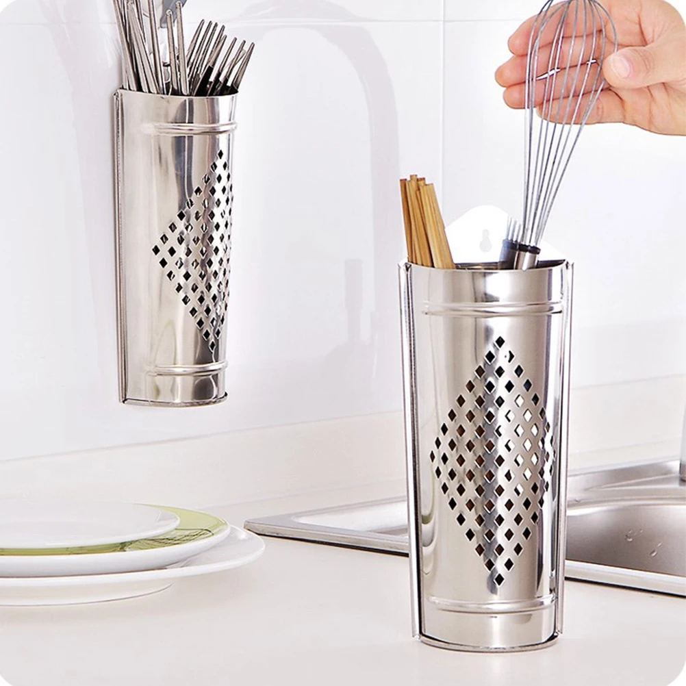 

Chopsticks and Knifes Draining Cutlery Holder Stand Rack Drainage Basket Drying Spoon for Countertop Storage Utensil