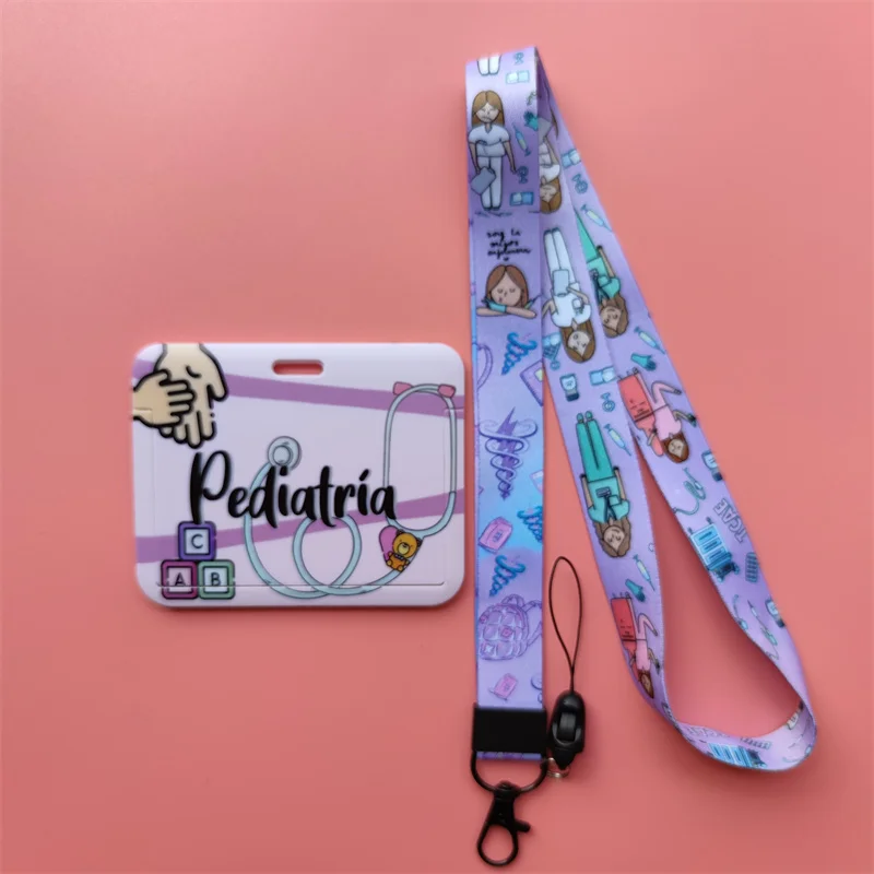 Arzt, Krankenschwester, horizontale Damen-Lanyards, Ausweishalter, Ausweishalter, zum Aufhängen von Seil, Lanyard, amüsantes Kartenetui, einziehbarer Clip – Detail 21