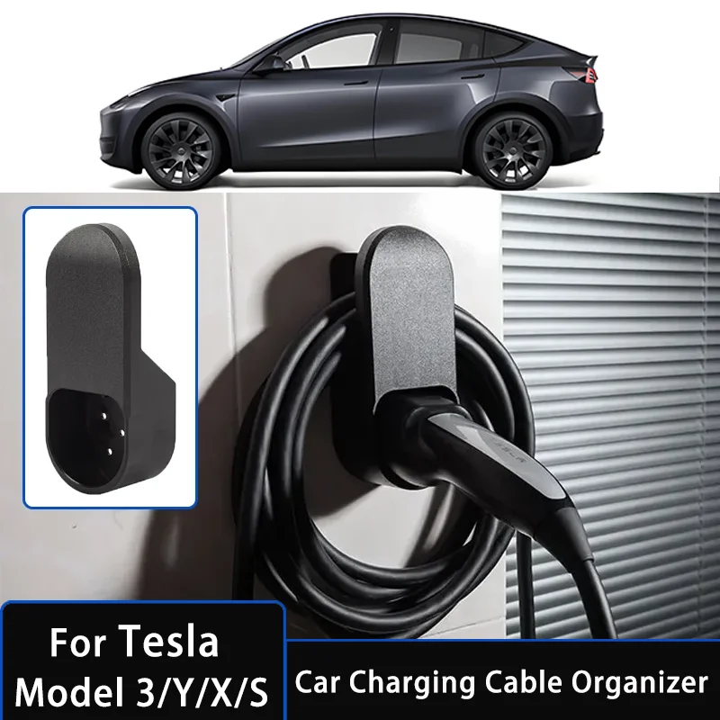 

Tesla model Y 2024 Car Charging Cable Organizer Mount Connector Bracket Charger Holder Auto Chassis Bracket For Tesla Model 3/S