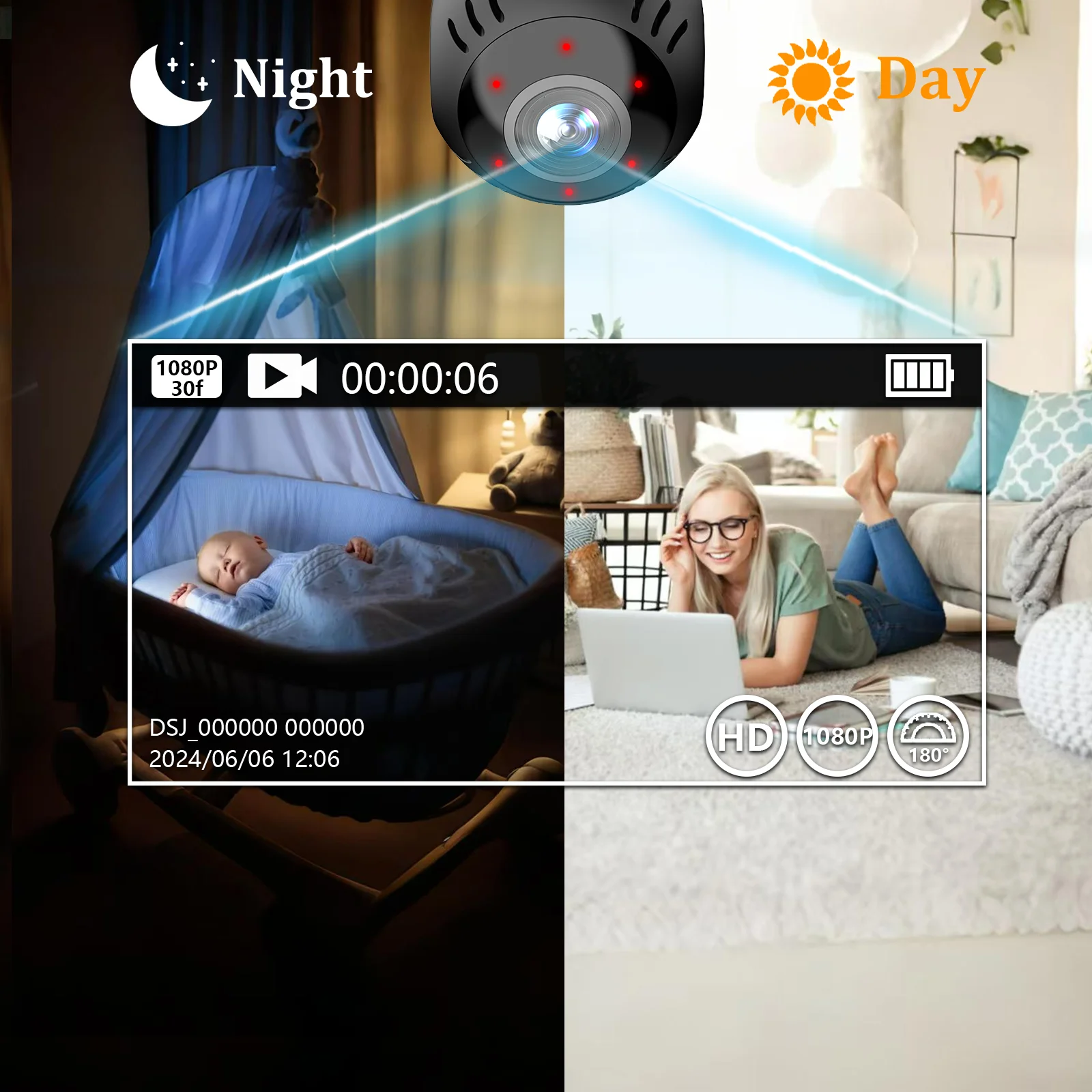 กล้องวงจรปิดอัจฉริยะ UHD ขนาดเ - Smart Home Kamera บทวิจารณ์และราคา
