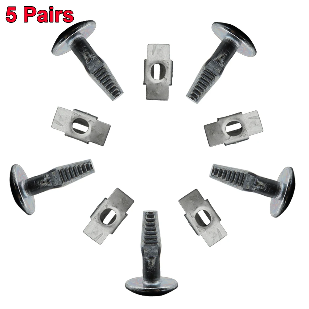 10PCS Car Engine Undertray Cover Clips Bottom Shield Guard Metal Screws Bolts Fastener For Peugeot 206 207 407 807 Citroen C2 C5