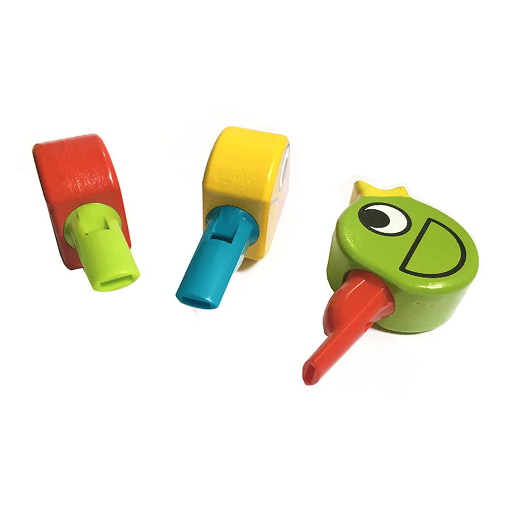 

Wooden Cartoon Bird Animal Musical For Baby Infant Random Color Pattern Early Learning Wind Instrument Kids Creative