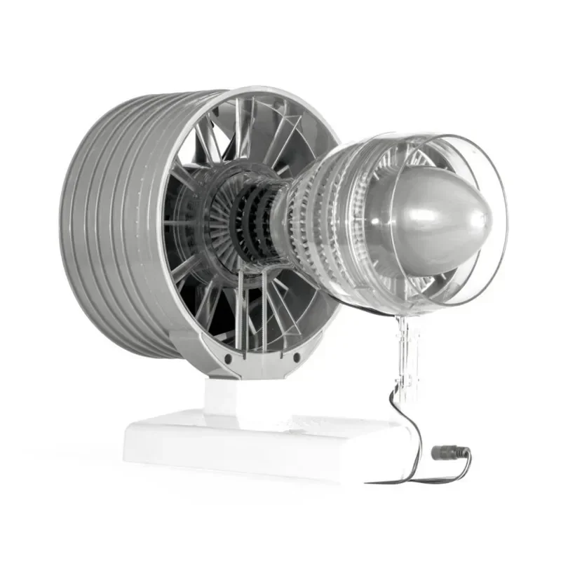 Simulation Turbofan Engine Model Aviation Jet Engine Model Movable DIY Puzzle Assembly Toy