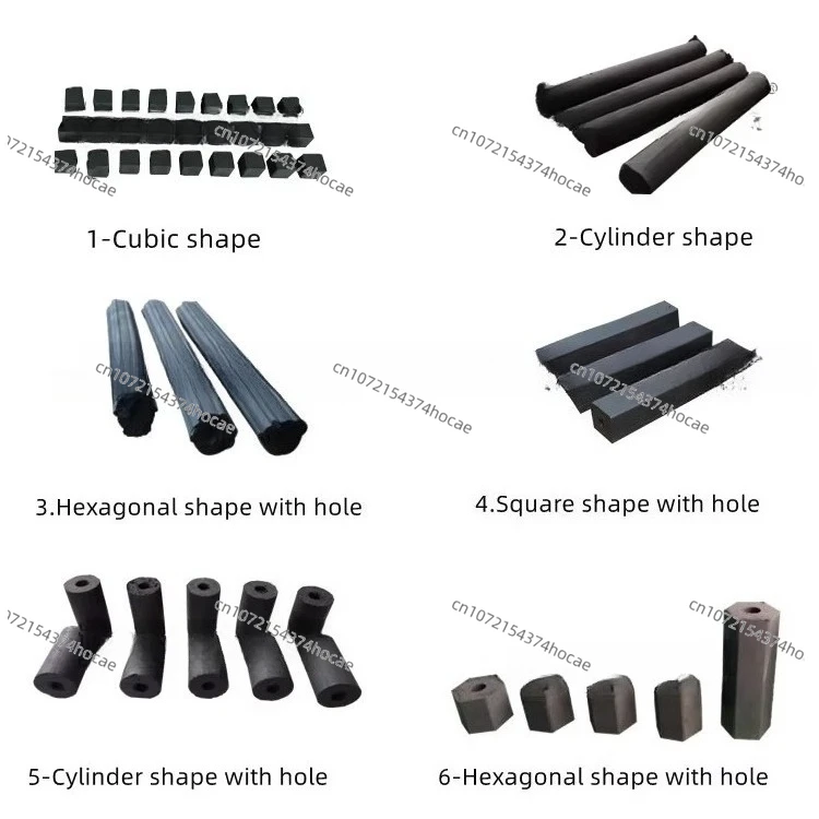 Mini Shisha Production Line Charcoal Briquette Maker, Extrusion Coconut Shell Manufacturing Equipment