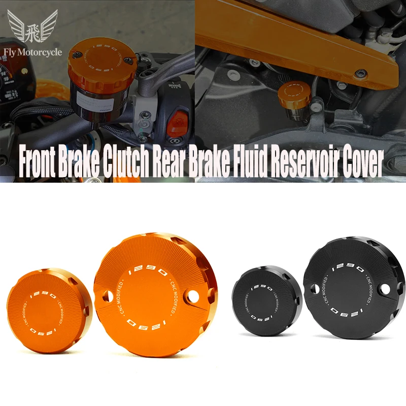 For KTM 1290 SUPER ADVENTURE S R 1290 Super ADV R/T 1290SAS 1290 Super Duke R GT Motorcycle Front Rear Brake Fluid Reservoir Cap