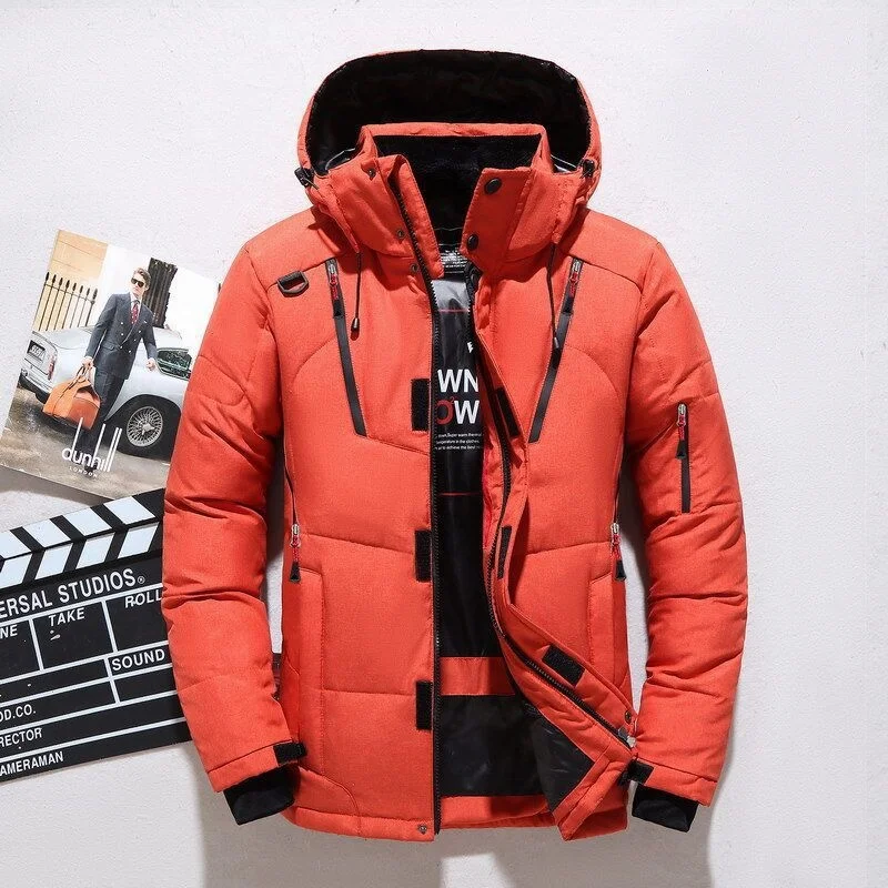 Motorcycle Jacket Men's Clothing for Men Parkas Work Wear Winter Overcoat Cardigan Coat Climbing Clothes Varsity Jackets Male