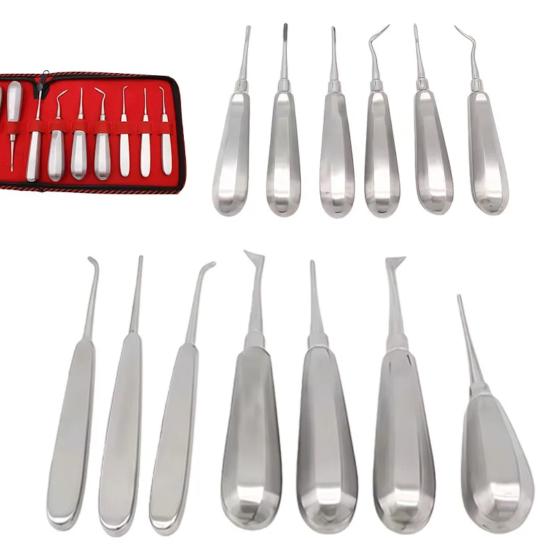Dental Extractor Pliers Stainless Steel Minimally Invasive Reverse Angle Satin-Finish Handle Dental Pliers Oral Instruments