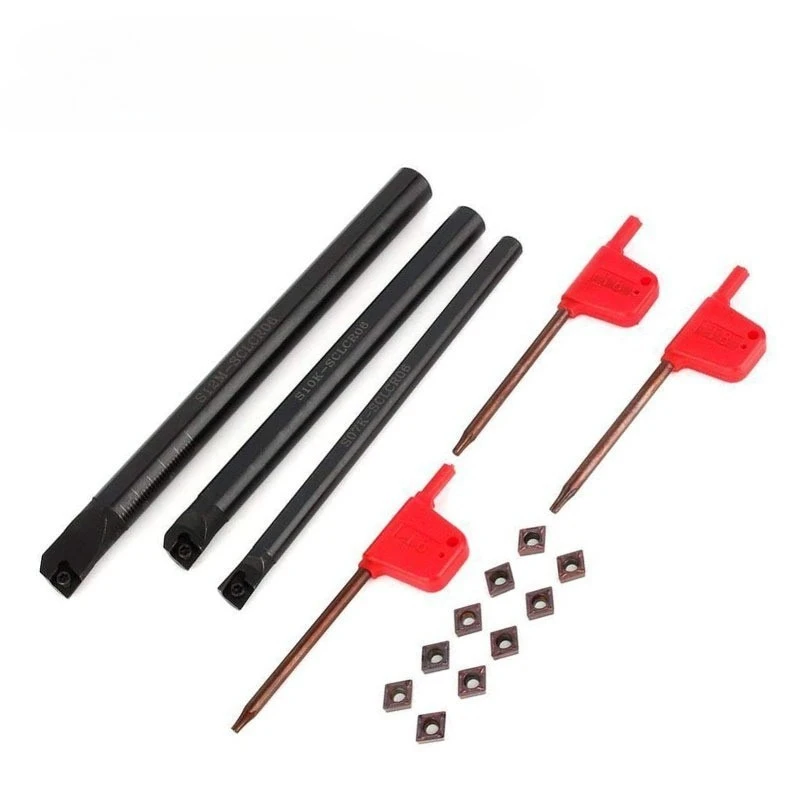 

Набор из 3 держателей для расточных оправок S07K/S10K/S12M с 10 пластинами CCMT060204 для станков с ЧПУ