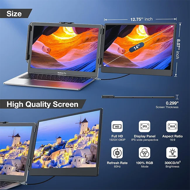 Portable LCD Gaming Monitor S1 14