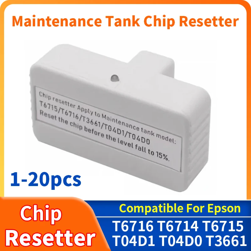 

T6714 Maintenance Tank Chip Resetter compatible for Epson Printer WF-C8190 C8690 C869R C879R C878R Waste Ink Tank Chip Resetter