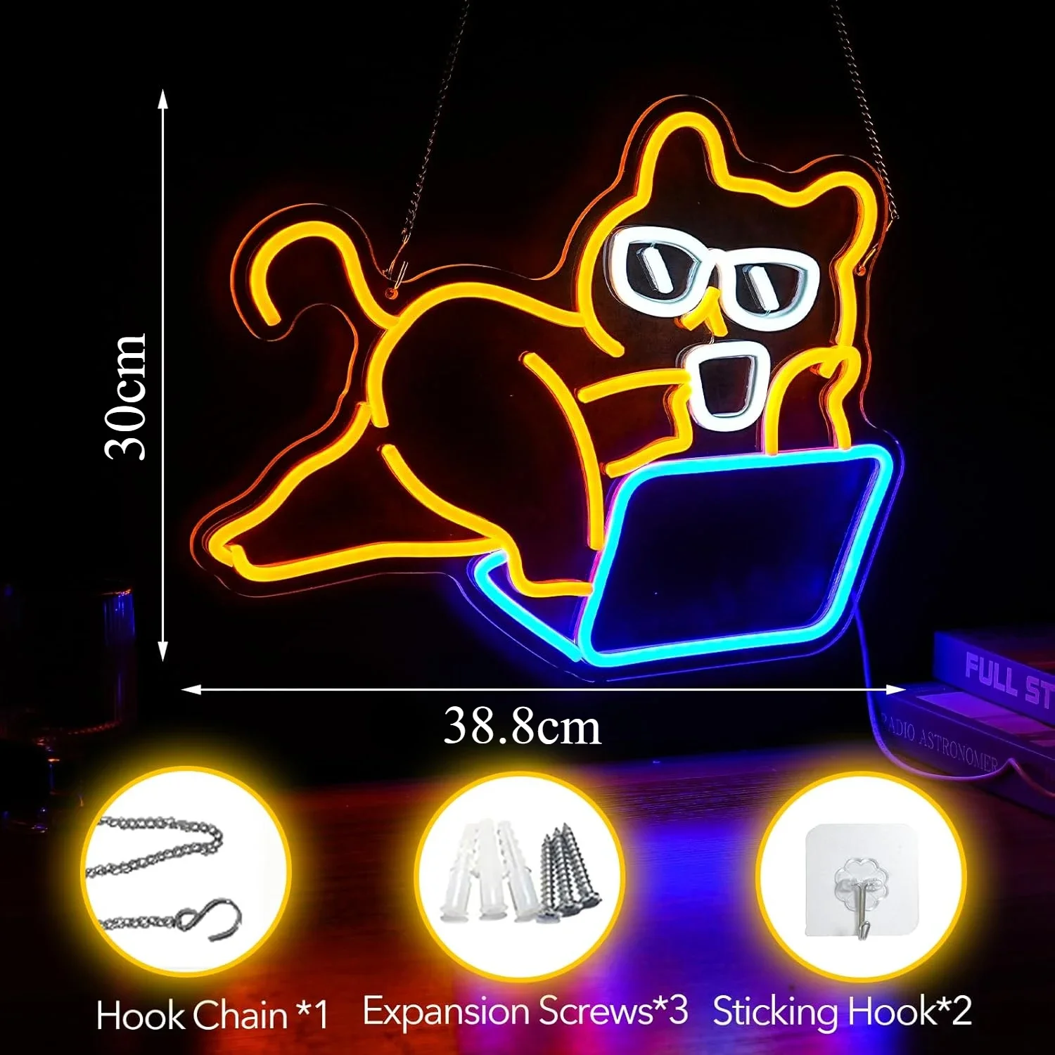 Letrero de luz de neón con ordenador para decoración de pared, luz de neón LED L para fiesta, Club, Bar, Hotel, restaurante, decoración de habitación, regalo de cumpleaños