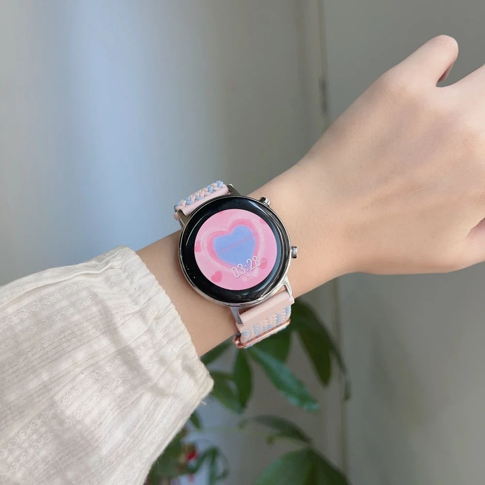 Loop band nylon For Samsung Galaxy Watch 7 FE 5 Pro 4 6 classic 44mm 40mm sport bracelet correa Galaxy Watch 7 Strap