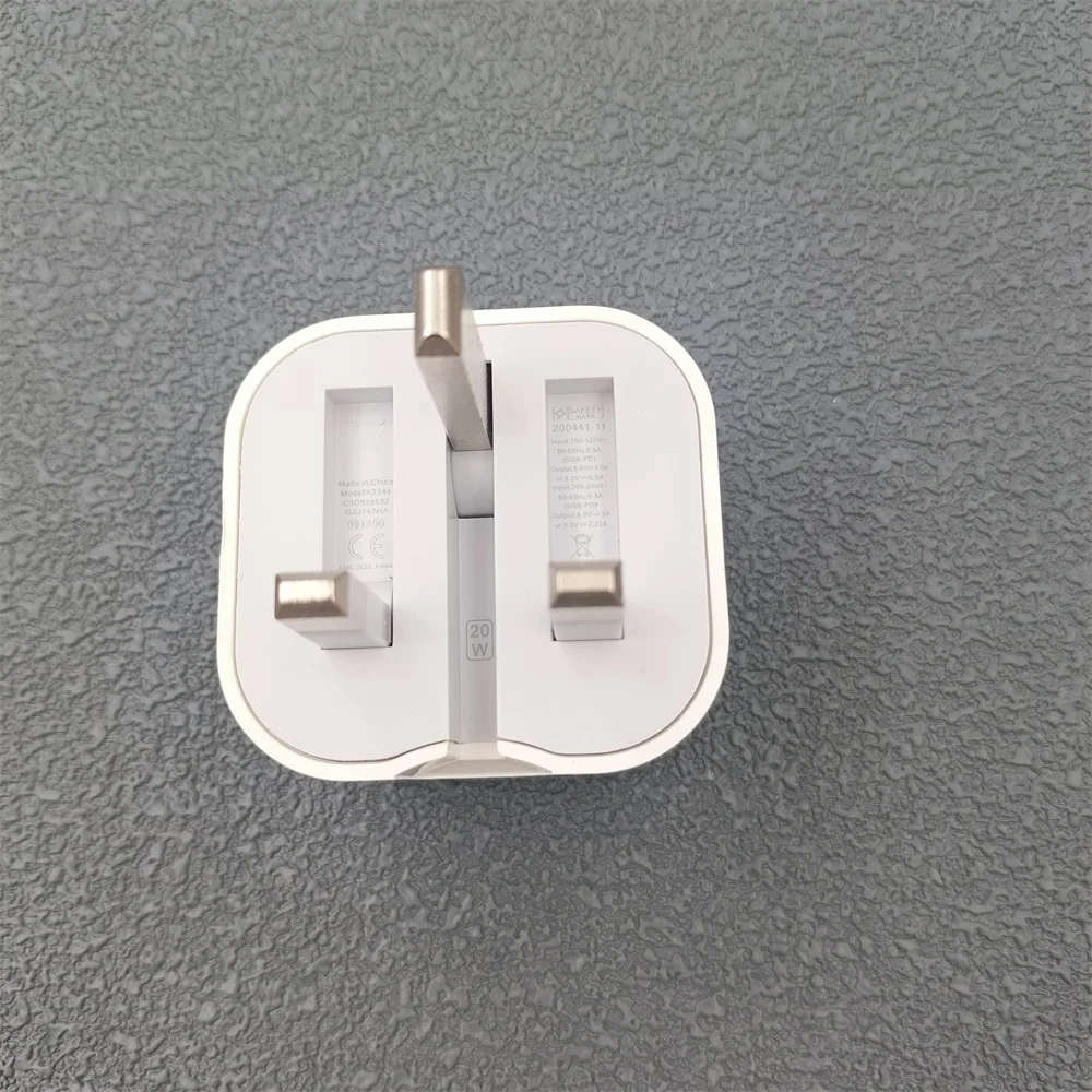 20 واط USB C PD شاحن شحن سريع USB نوع C شواحن الهاتف كابل المملكة المتحدة شحن سريع محول الطاقة آيفون 16 15 برو ماكس