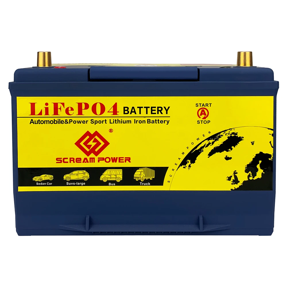 Car Battery Starting BMS Built-in LIFEPO4 12.8V 80~120Ah Lithium Battery for Car 12.8V Rechargeable Battery Pack