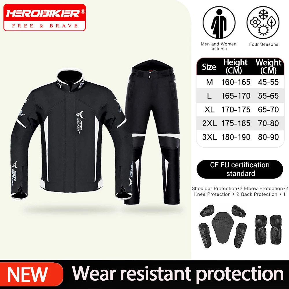 

Зимняя теплая мотоциклетная куртка, мужская ветрозащитная куртка для верховой езды с защитными накладками, куртка для мотокросса, брюки, защита от падения