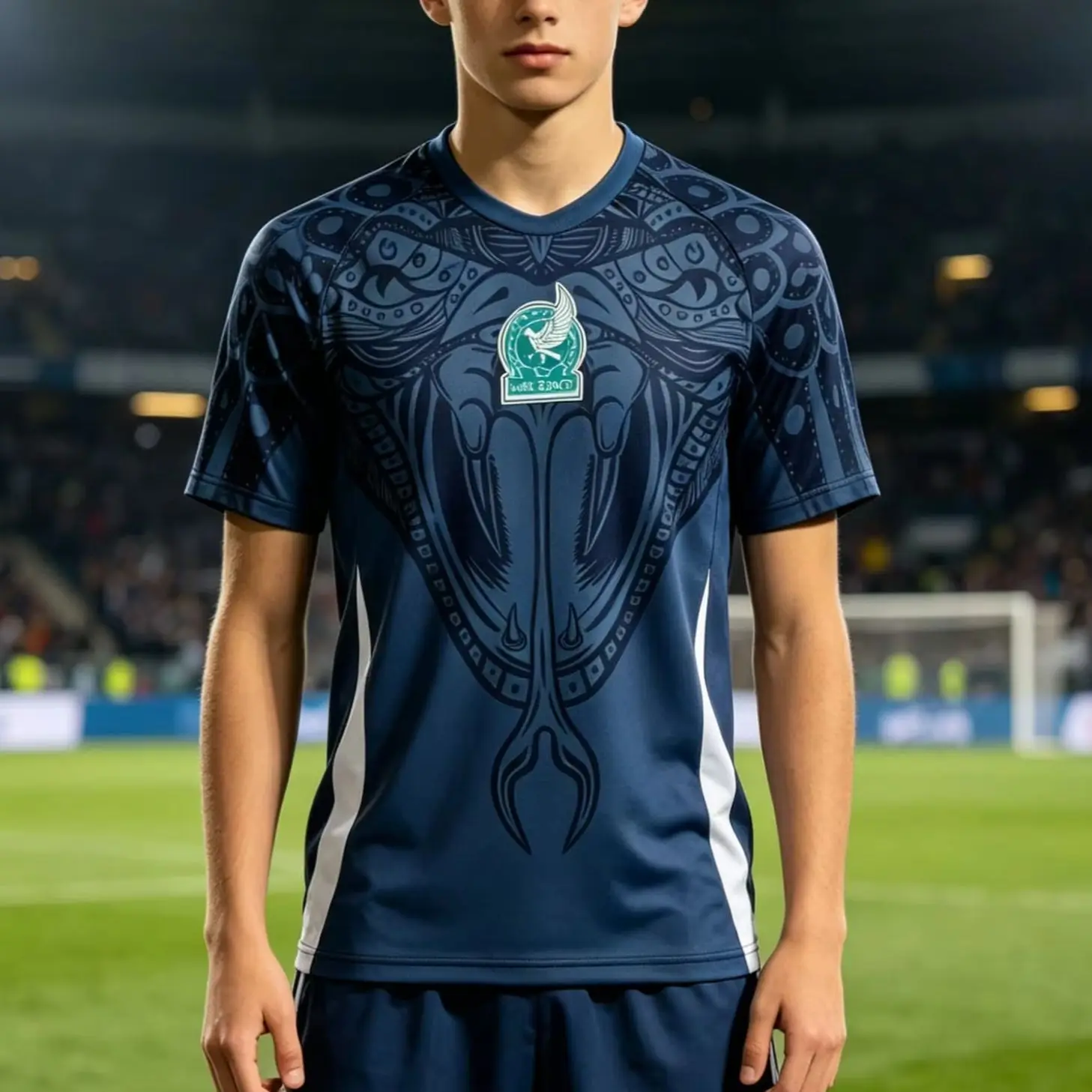 Mexiko Fußballtrikot Fan-Oberteil V-Ausschnitt Herren T-Shirt Damen T-Shirt Jungen Oberteil Kinder Eltern-Kind Schnelltrocknend Kinder T-Shirt Kurzarm