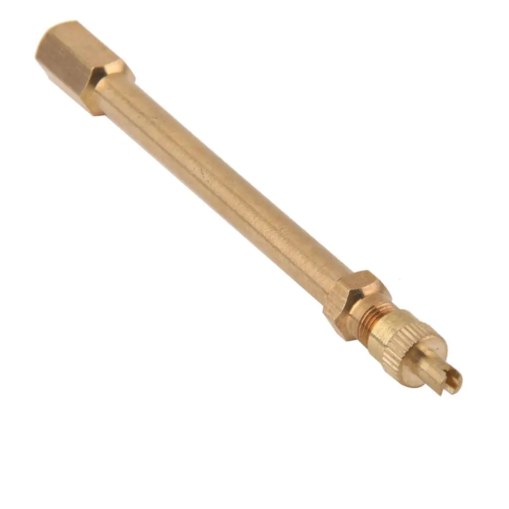 Copper Valve Stem Extension Rod Brass 100mm Air Inflation Tube for Bus Truck Passenger Car Tire Repair