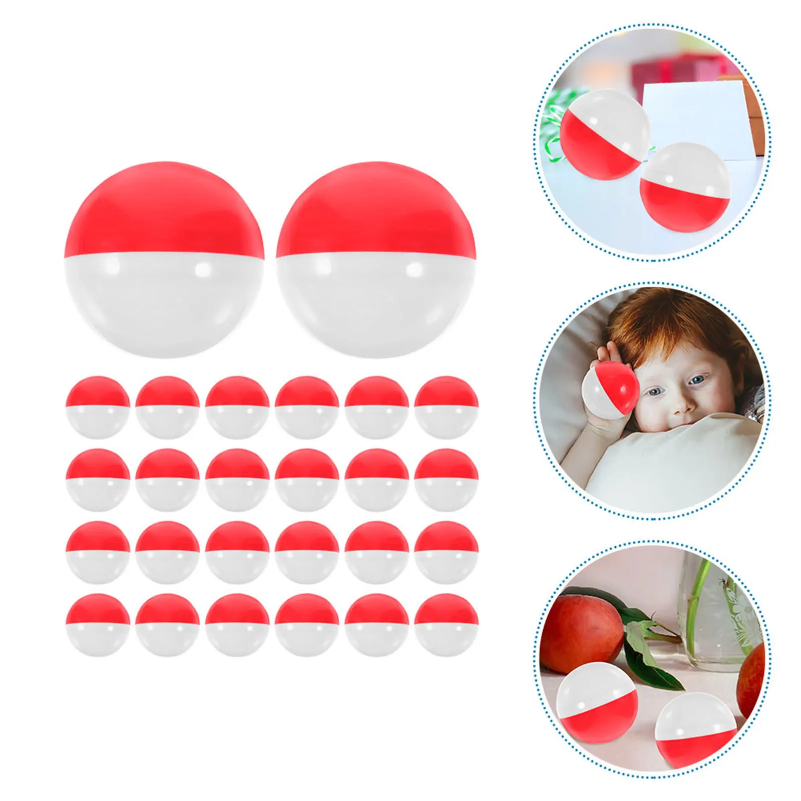 

50pcs Twistable Fillable Balls Plastic Packaging Container For Candy Gift Party Favors Easter Vending Machine