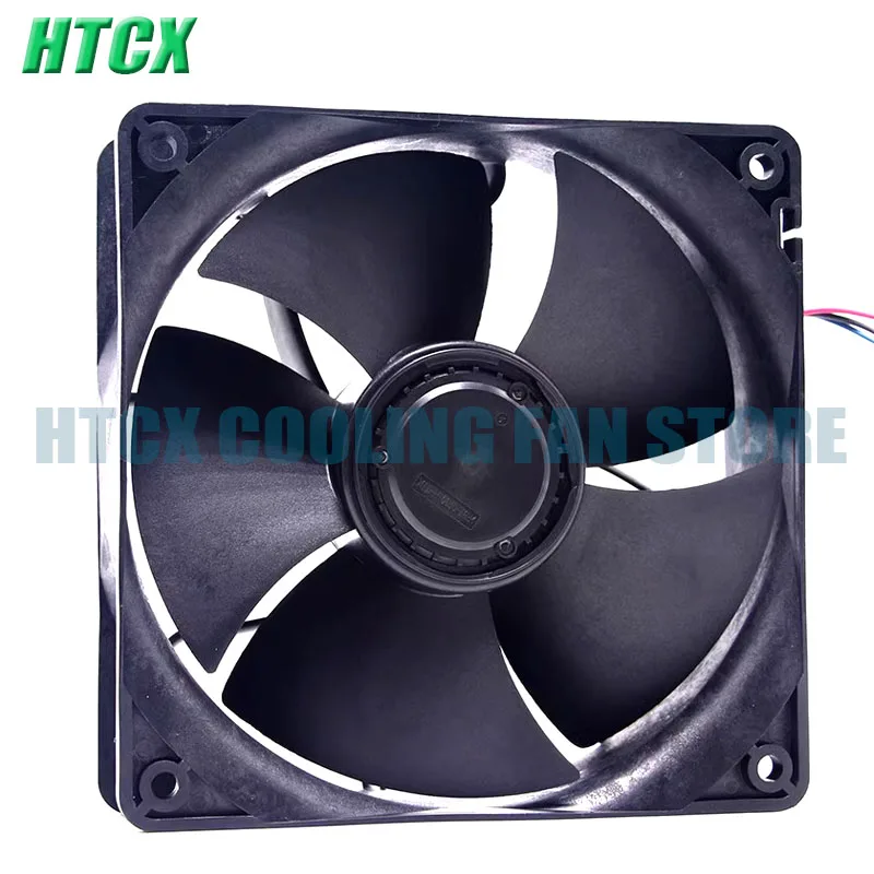 Original 12V 1.85A V12E12BS1B5-07 12038 120*120*38mm four wire with temperature control fan