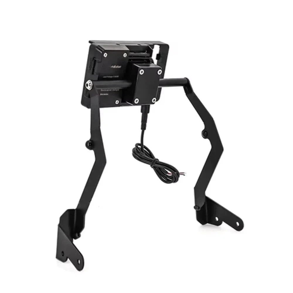 Uchwyt na telefon komórkowy z ładowarką USB do Honda Africa Twin CRF 1100L CRF1100L CRF1100 Adventure Sports, płyta nawigacyjna, adapter, wspornik — 2