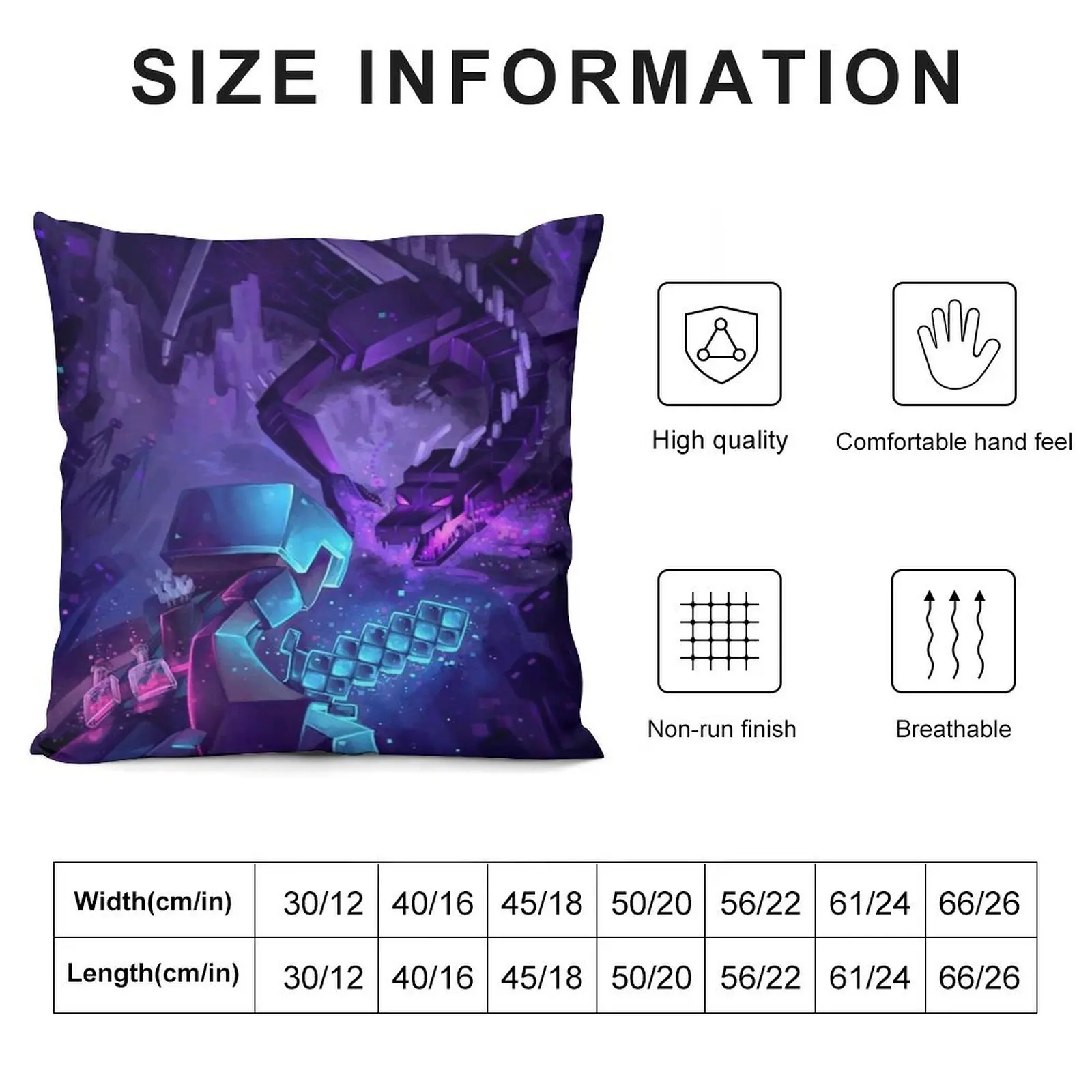 Steeve vs ender dragon Throw Pillow Christmas Covers For Cushions Pillow Case Christmas pillow