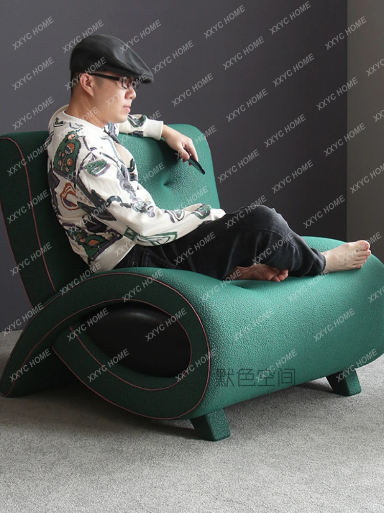 YY Peacock Green Leisure Chair Italian Minimalist Art Shaped Lazy Chair