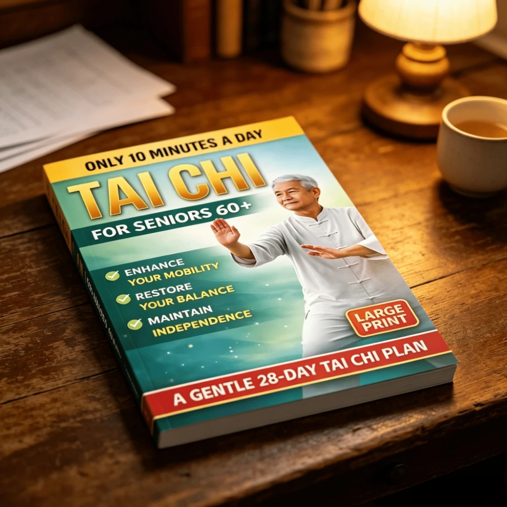 Tai Chi for Seniors 60+ English Senior Beginners Large Print 28 Day Gentle Balance Health Book Free Shipping