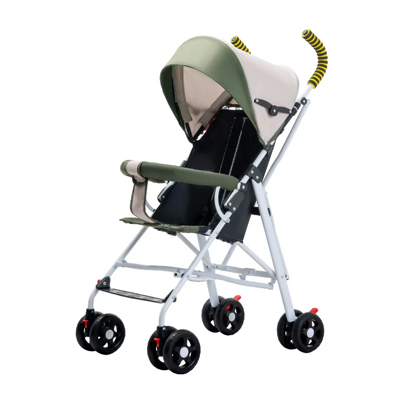 Passeggino 6-36 mesi - Passeggino compatto e pieghevole per bambini - Passeggino portatile con ombrellone per neonati - Passeggino portatile