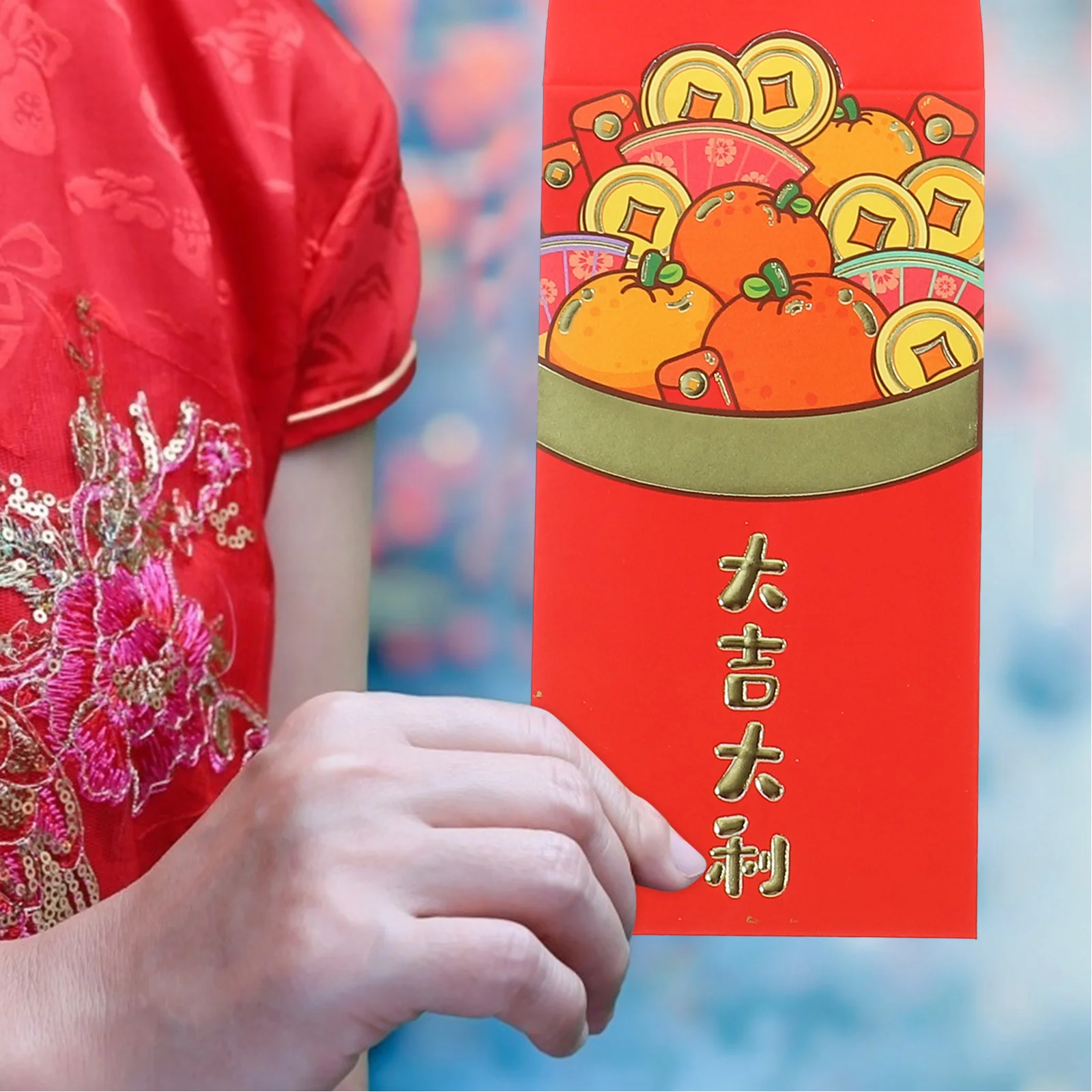 

24Pcs Chinese Red Envelope Pouch Spring Festival Lucky Money Bag New Year Cash Packet Traditional Red Packet for Lunar New Year