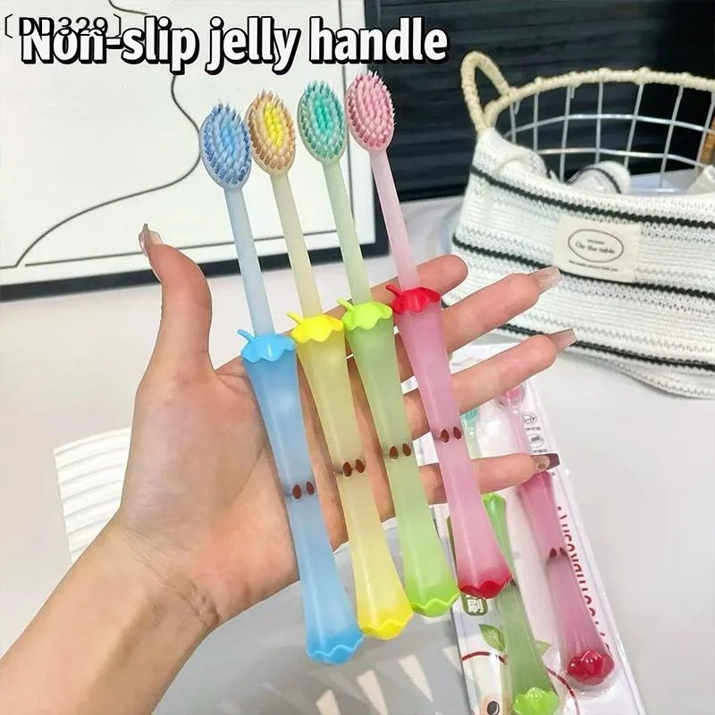 2 Soft Toothbrushes for Adults Oral Care Set Gentle Bristles Plaque Removal Teeth Whitening for Sensitive Mouth