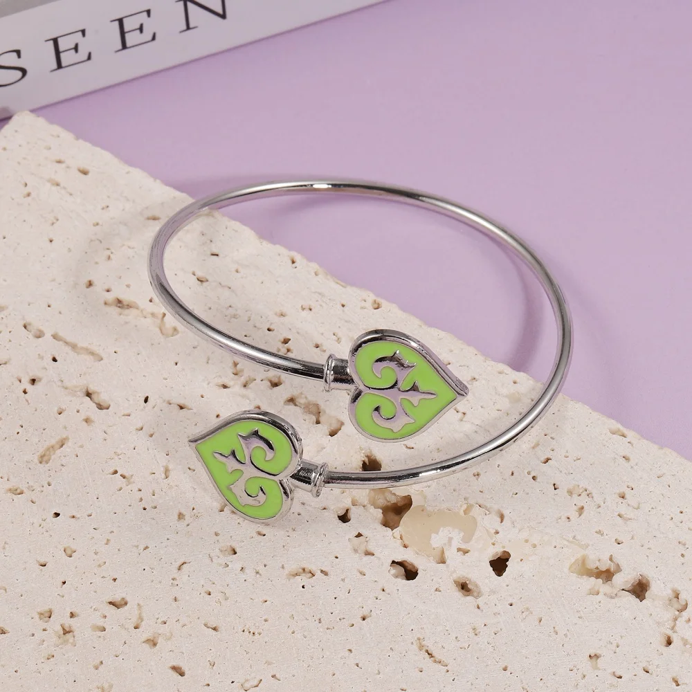 Kasachisches Armband im Ethno-Stil mit Herzöffnung, Millennium-Trend, verstellbares Damenarmband, modisches Retro-High-End-Geschenk – Detail 2
