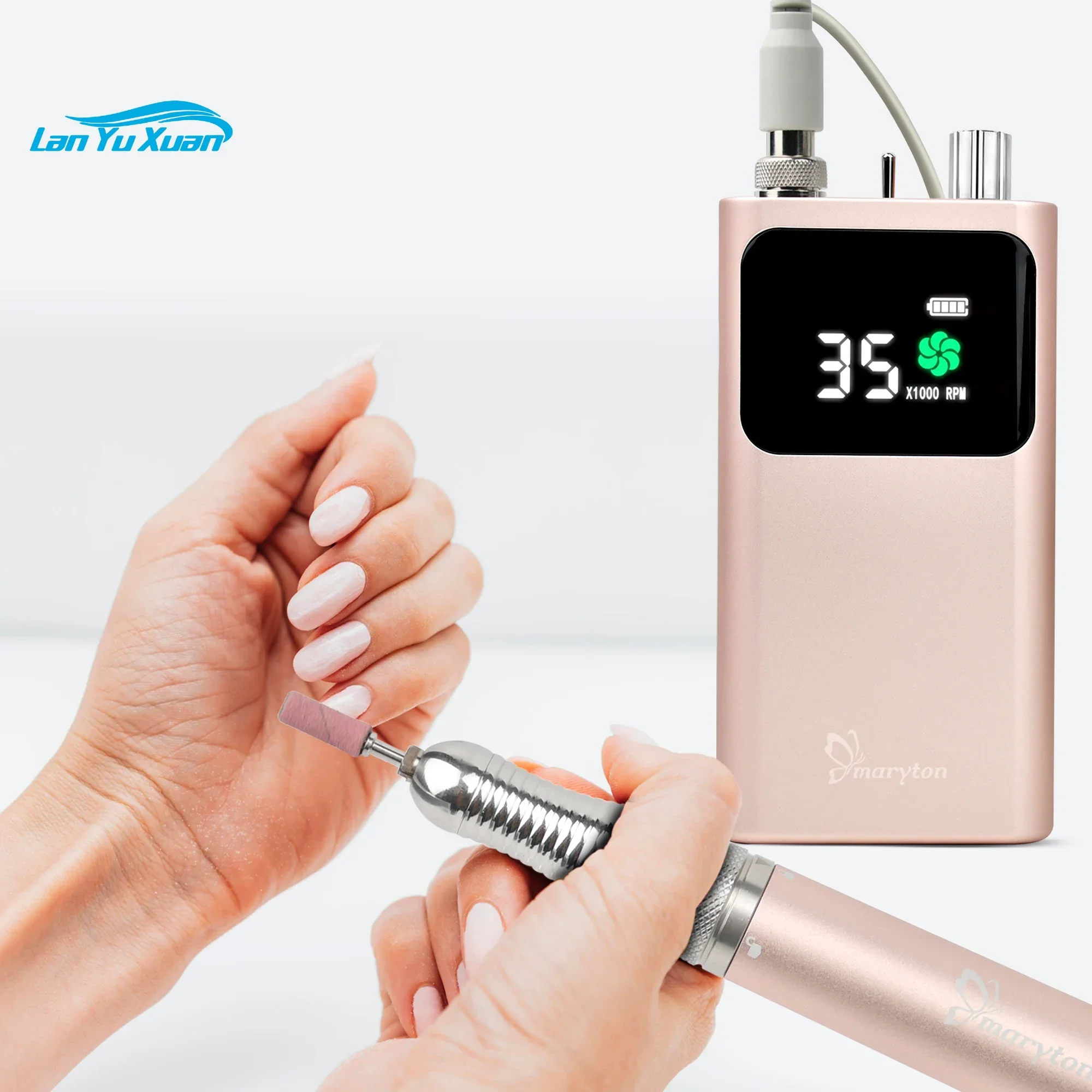 

Nail Polishing Machine Tool 35000Rpm Rechargeable E File Drill Nail for Manicure