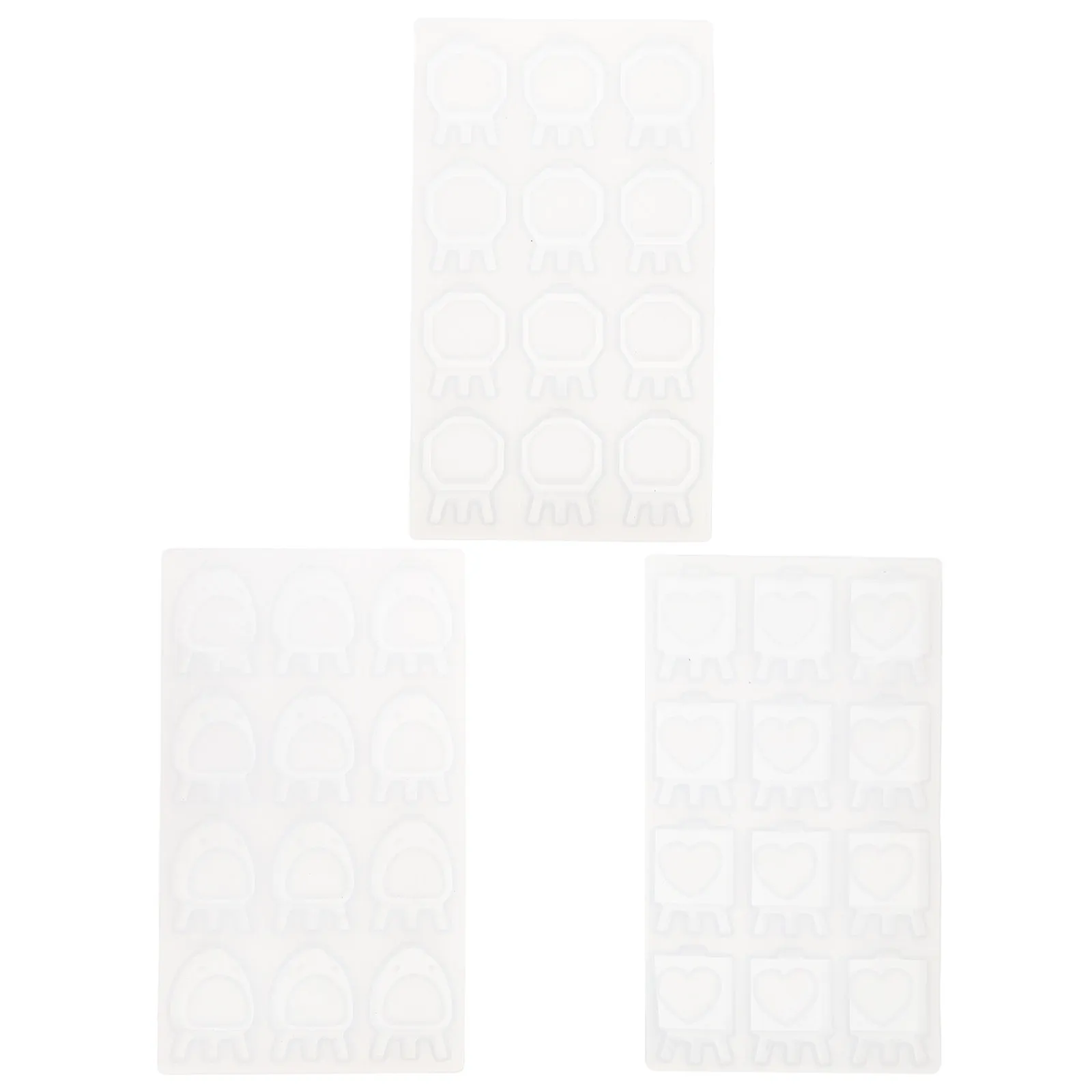 

3Pcs Silicone Photo Frame Mold Mini Resin Craft DIY Pendant for Mobile Phone Case Refrigerator Magnet Unique Home Decoration