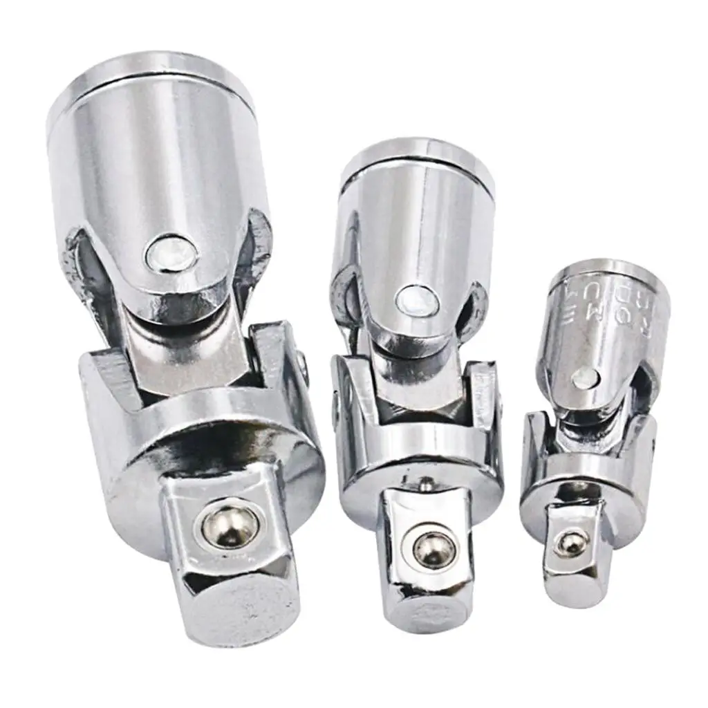Sleeve Universal Joint Chrome Vanadium Steel Motor Repair Tool Set Drive Swivel Socket Adapter for Car and Garage Use