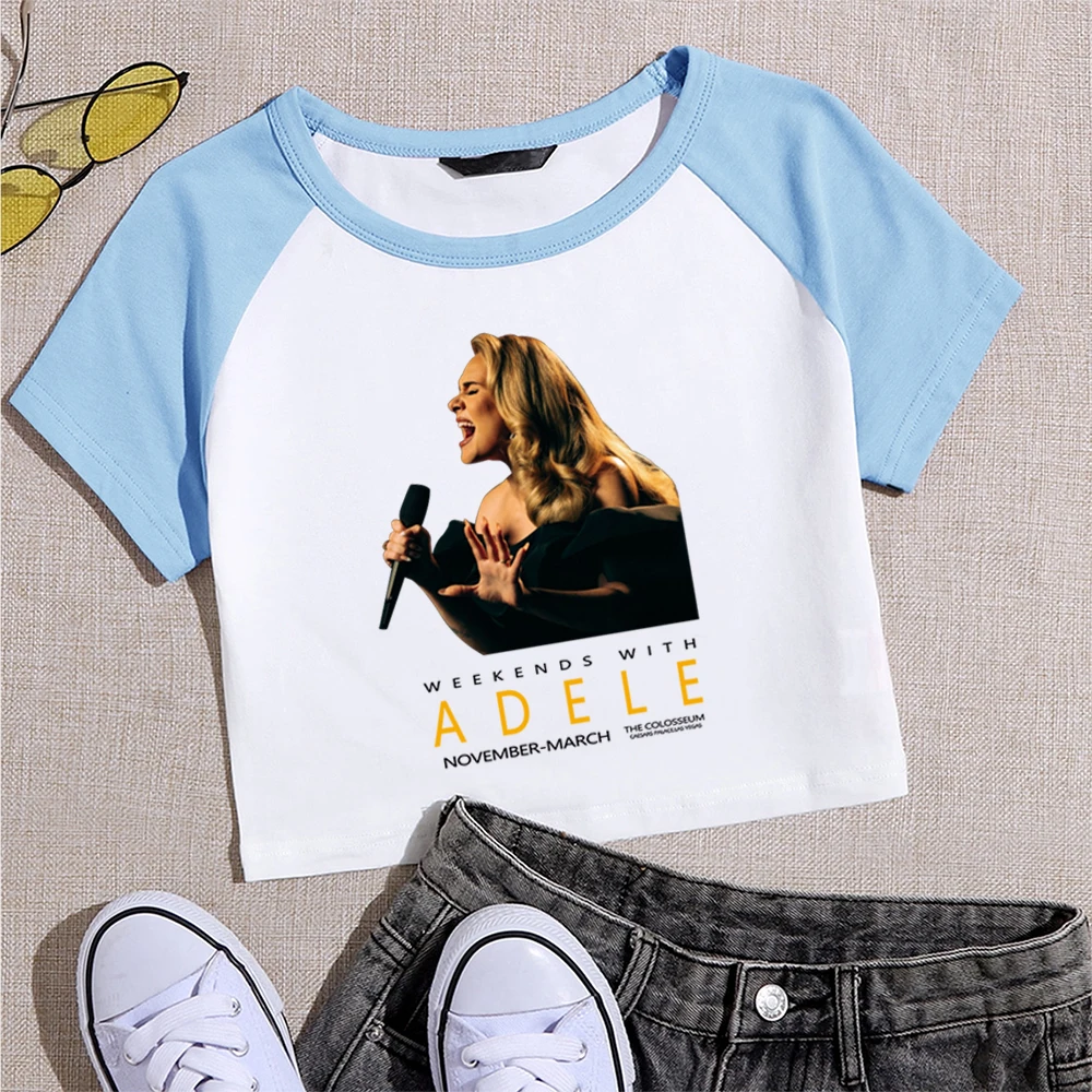 T-Shirt da donna con scollo tondo allentata moda Casual ventaglio a maniche corte a maniche corte con scollo tondo estate 2024